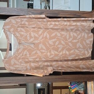 Lane Bryant Beige Patterned Top